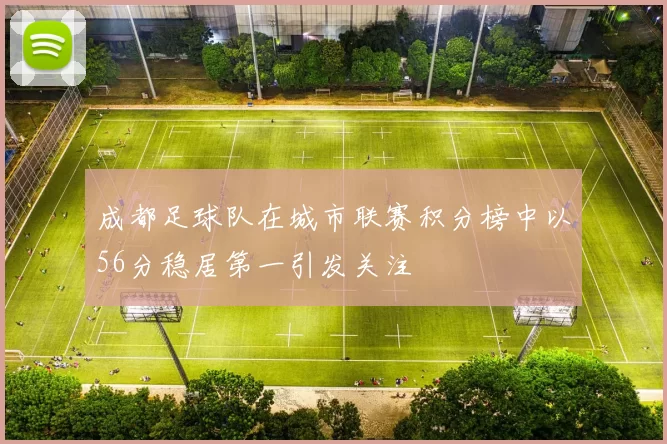 成都足球队在城市联赛积分榜中以56分稳居第一引发关注